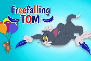 Ο Τομ πέφτει κρατώντας φτερά ενώ ο Τζέρι αιωρείται με μπαλόνια στον αέρα