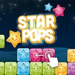 Πολύχρωμα αστέρια σε σχηματισμούς με τίτλο Star Pops και φόντο νυχτερινού ουρανού
